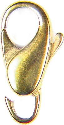 Schmuckkarabiner 16 mm bauchig gegossen