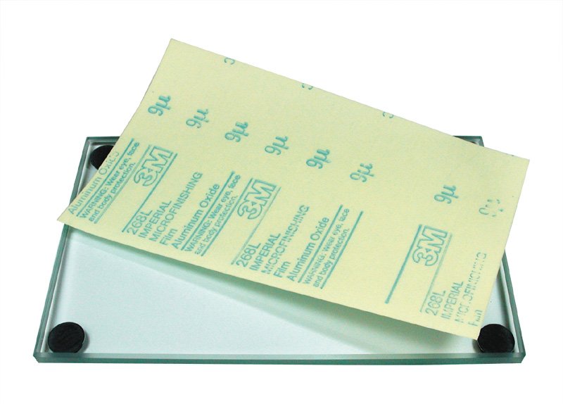 Schmirgel-Folie Set inkl. Glasplatten