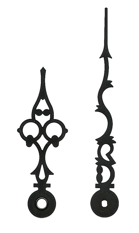 Großuhrzeiger schwarz 100/73 mm Großuhrzeiger schwarz 100/73 mm