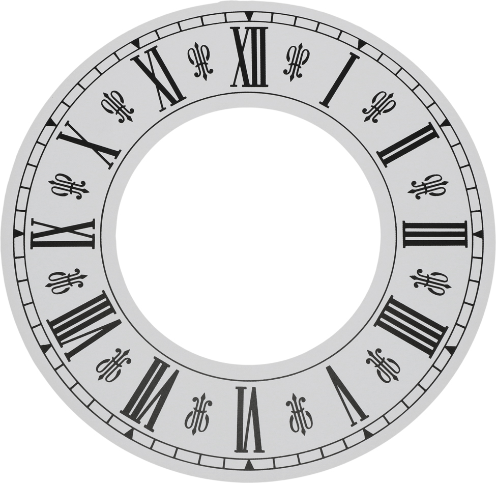 Zahlenreif zum Aufkleben römisch