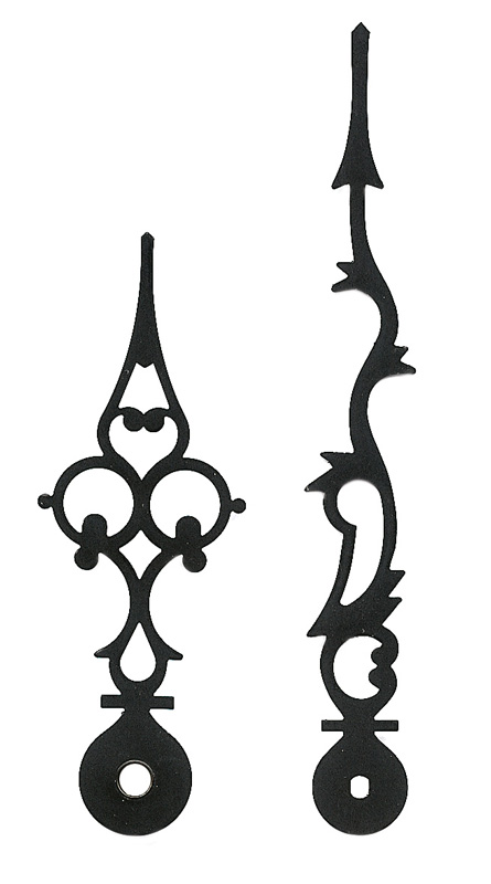 Großuhrzeiger schwarz 121/87 mm