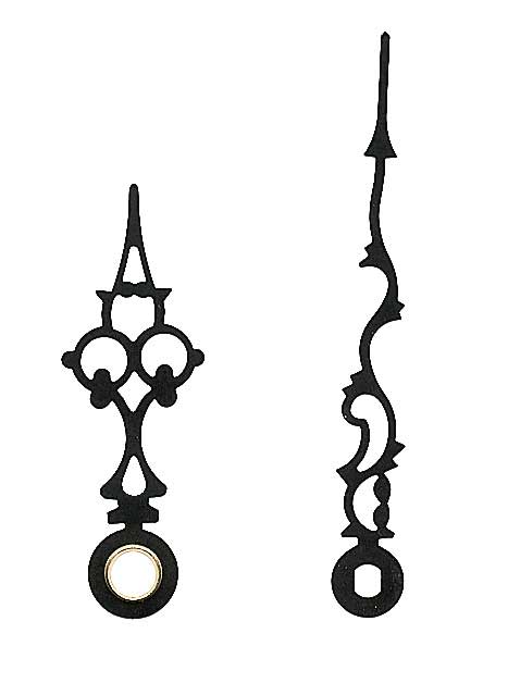 Großuhrzeiger schwarz 60/43 mm Großuhrzeiger schwarz 60/43 mm