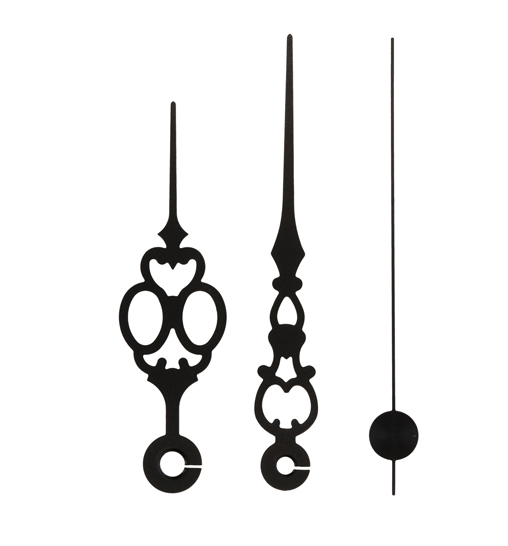 Großuhrzeiger schwarz 87/73 mm Großuhrzeiger schwarz 87/73 mm