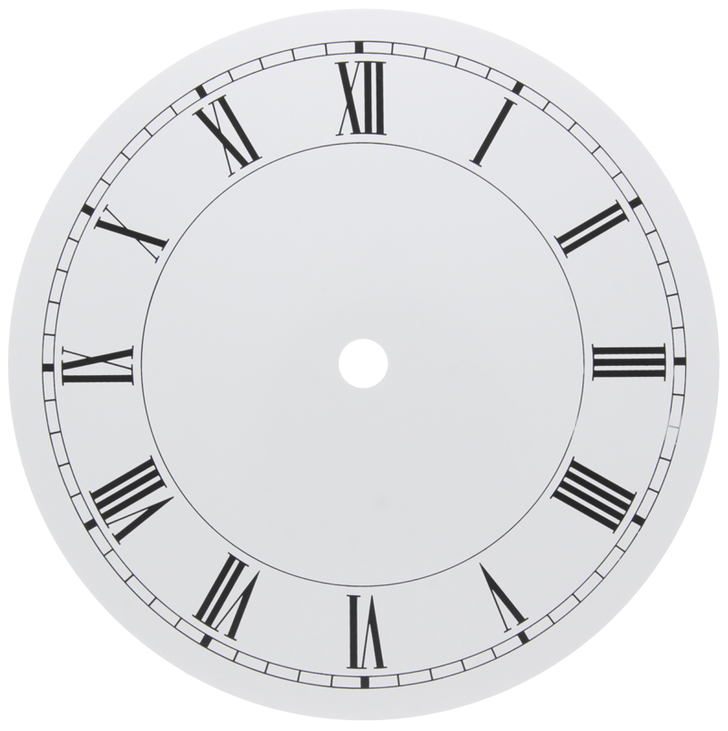 Zifferblatt römisch weiß Ø 190 mm