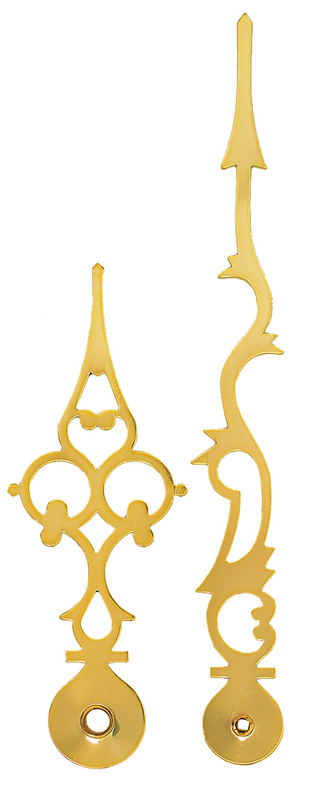 Großuhrzeiger gelb 135/86 mm