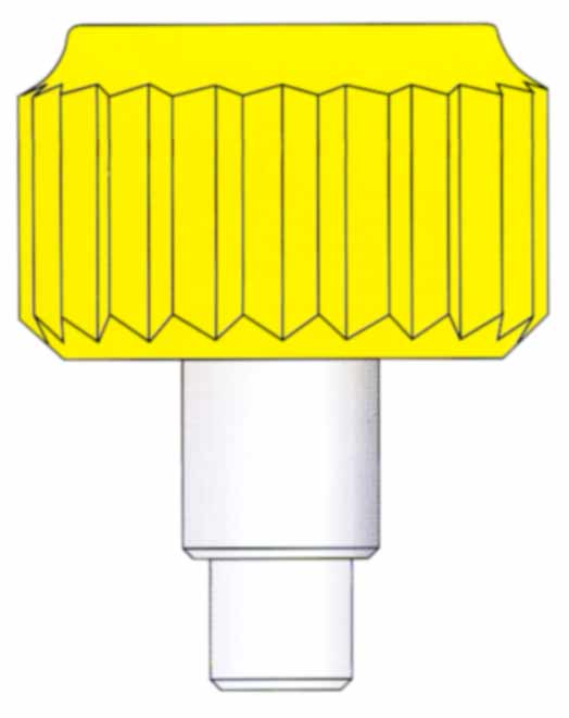 Schraubkrone vergoldet mit Tube und Dichtung