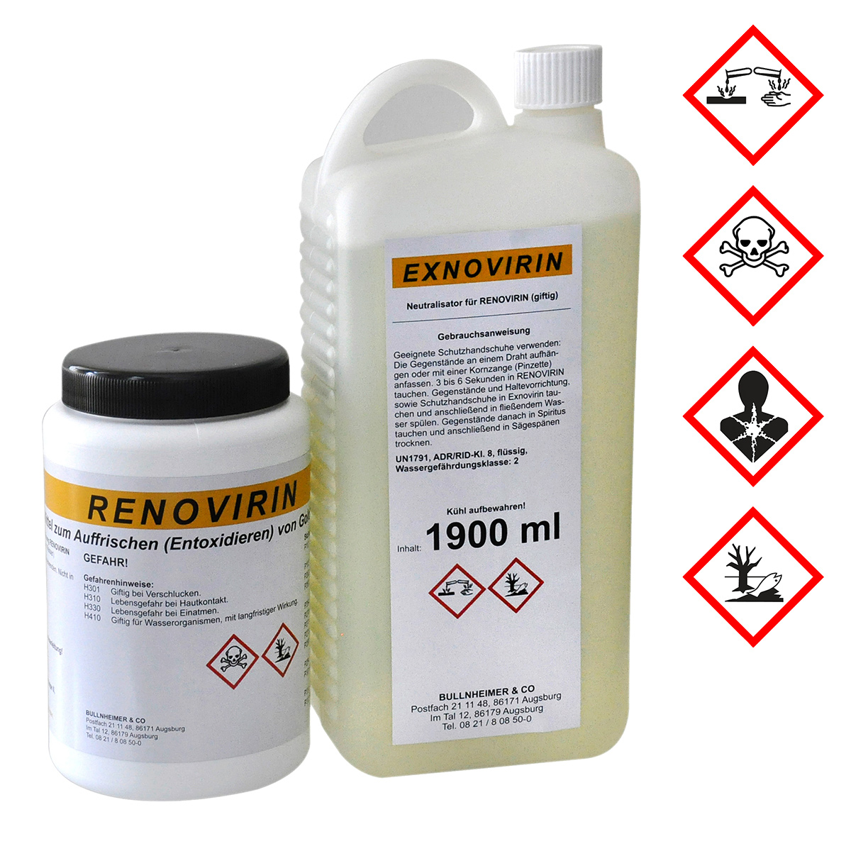 Entoxydationsmittel Renovirin-Exnovirin