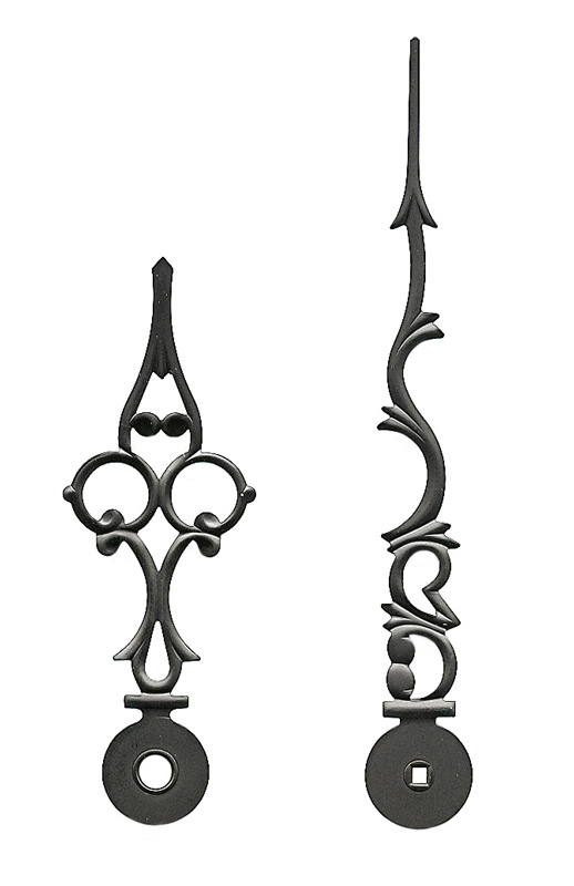 Großuhrzeiger schwarz 103/72 mm