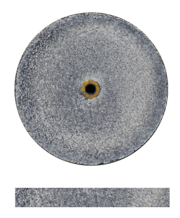 Dedeco Schleifrad schwarz Ø 25 mm