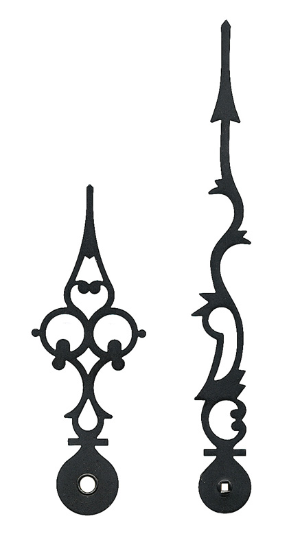 Großuhrzeiger schwarz 135/86 mm