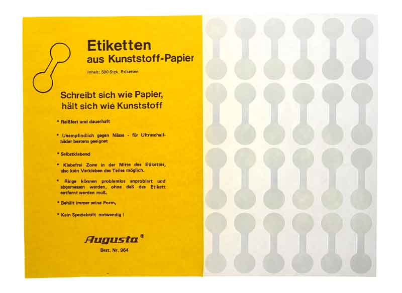 Etiketten aus Kunststoff-Papier