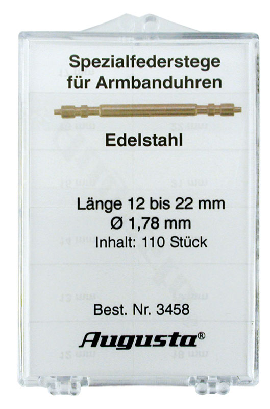 Sortiment Spezialfederstege für Armbanduhren Sortiment Spezialfederstege für Armbanduhren