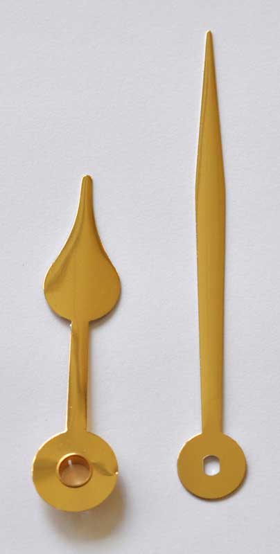 Großuhrzeiger gelb 81/56 mm Großuhrzeiger gelb 81/56 mm