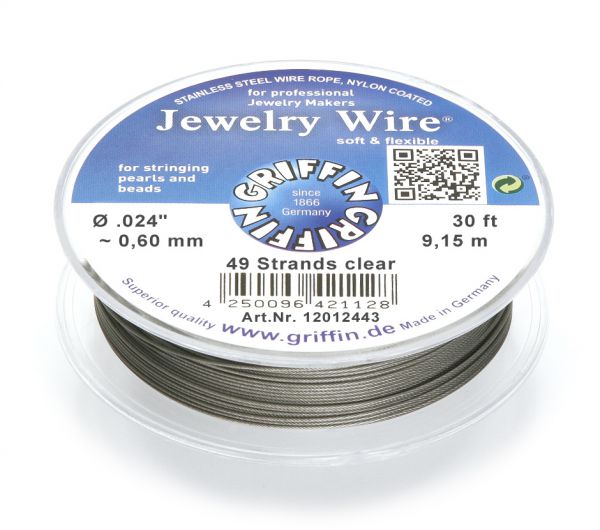 Griffin Jewelry Wire Ø 0,60 mm transparent Griffin Jewelry Wire Ø 0,60 mm transparent