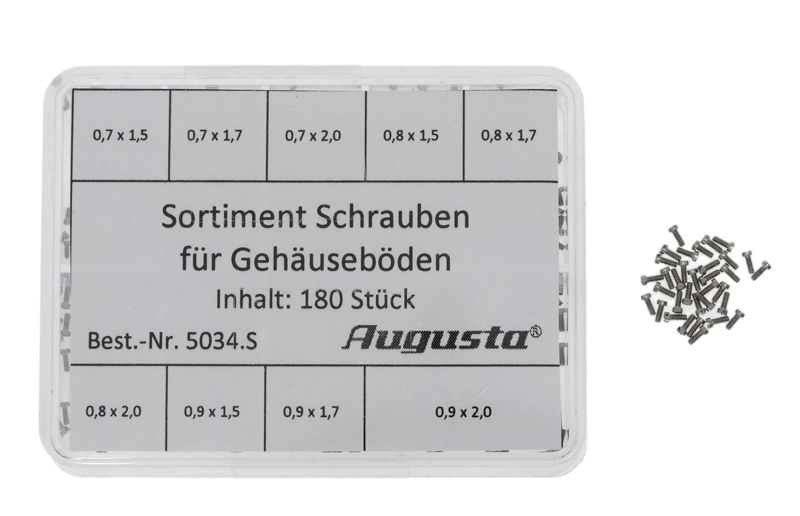 Sortiment Schrauben für Gehäuseböden