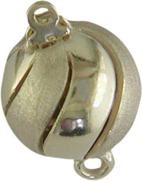 Schmuckschließe Silber vergoldet, 11 mm