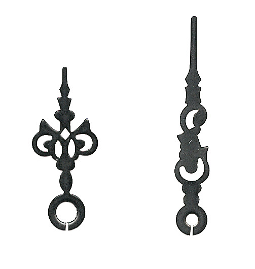 Großuhrzeiger schwarz 34/24 mm