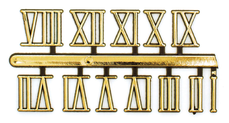 Zahlensatz für Großuhren