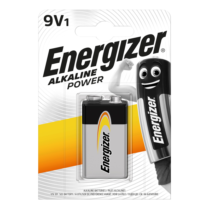 Energizer 9V Block Alkaline Power Energizer 9V Block Alkaline Power