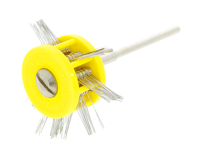 Mattschlagbürste gelb