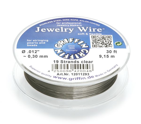 Griffin Jewelry Wire Ø 0,30 mm transparent Griffin Jewelry Wire Ø 0,30 mm transparent