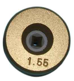 Ziehstein viereckig Ø 28 x 14 mm