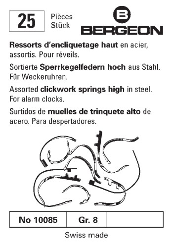 Bergeon Sperrkegelfedern