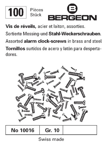 Bergeon Weckerschrauben sortiert Bergeon Weckerschrauben sortiert