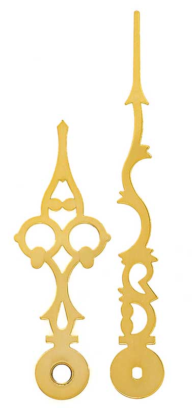 Großuhrzeiger gelb 103/72 mm