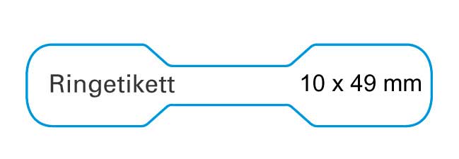 Haftetiketten für Ringe weiß