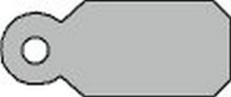 Fadenetiketten Karton, weiß, ohne Druck