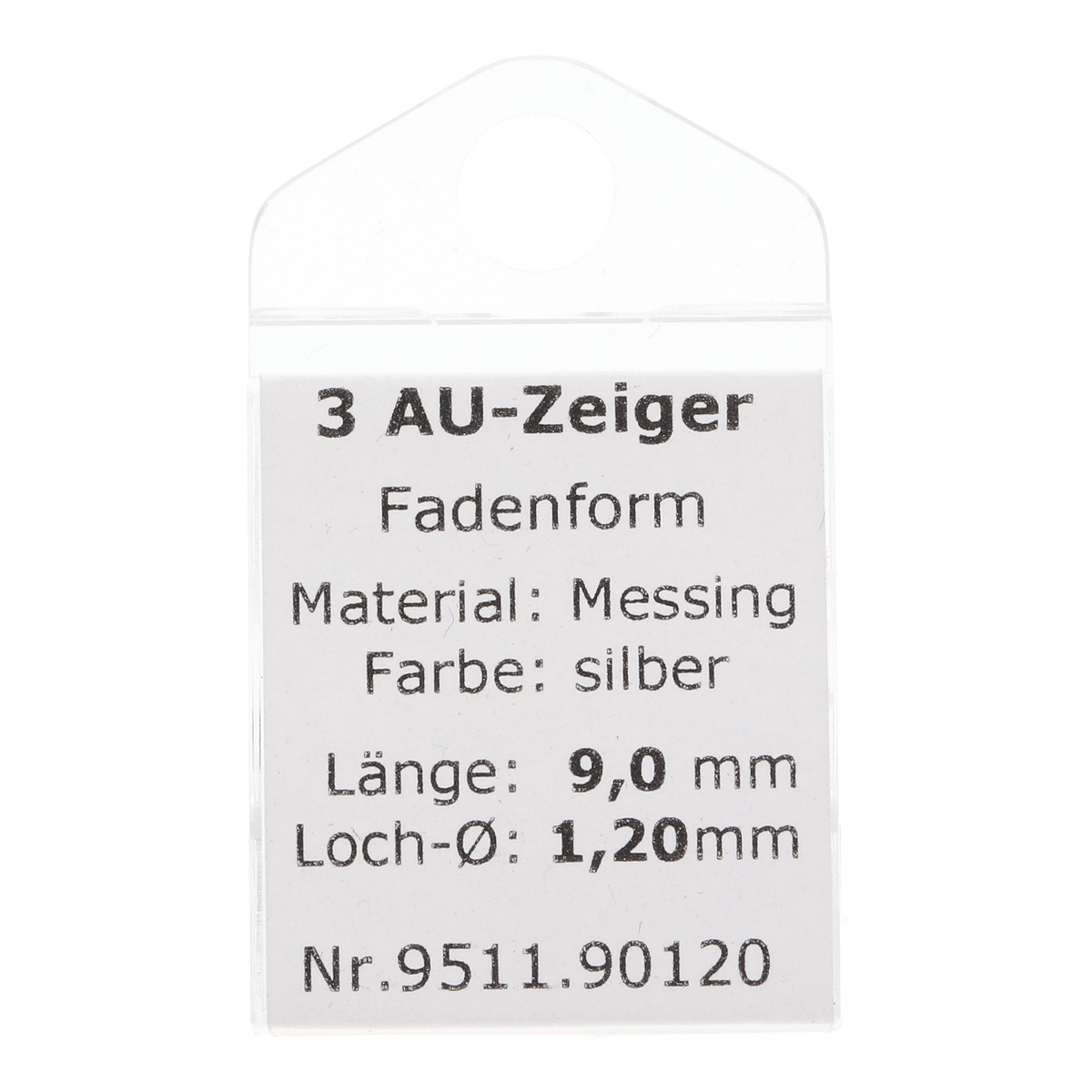 Armbanduhrzeiger für Quartzwerke Armbanduhrzeiger für Quartzwerke