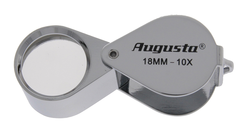 Taschenlupe chrom 10X