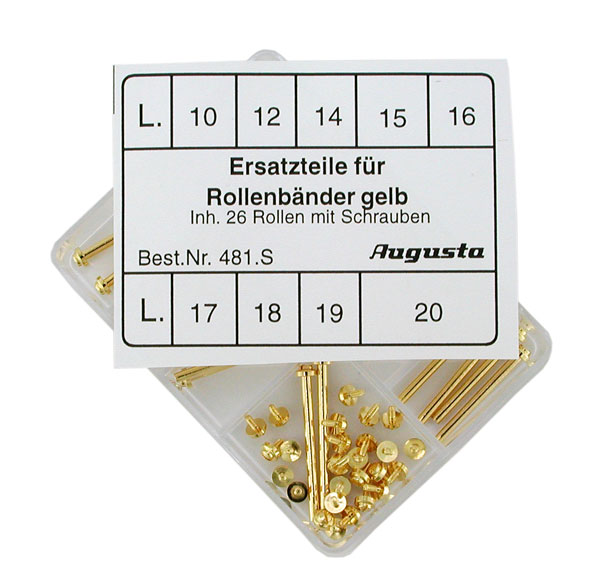 Sortiment Schraubmittelbandstege gelb