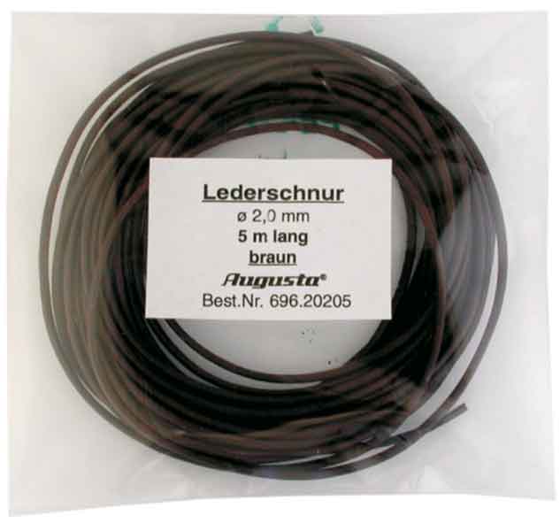 Lederschnur 1,5 mm rund braun, lose
