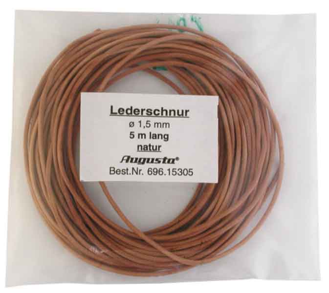 Lederschnur 1,8 mm rund natur, lose