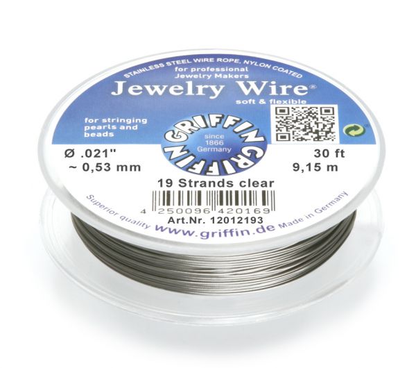Griffin Jewelry Wire Ø 0,53 mm transparent Griffin Jewelry Wire Ø 0,53 mm transparent