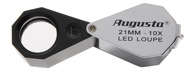 Taschenlupe mit Ring-LED 10 X