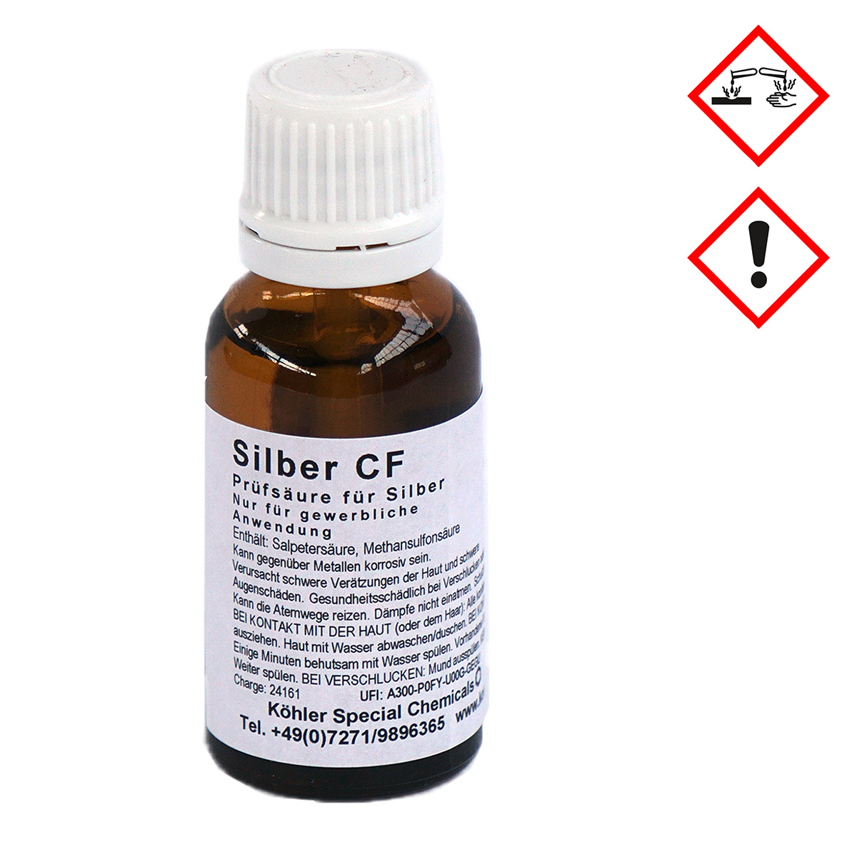 Probiersäure Silber chromatfrei