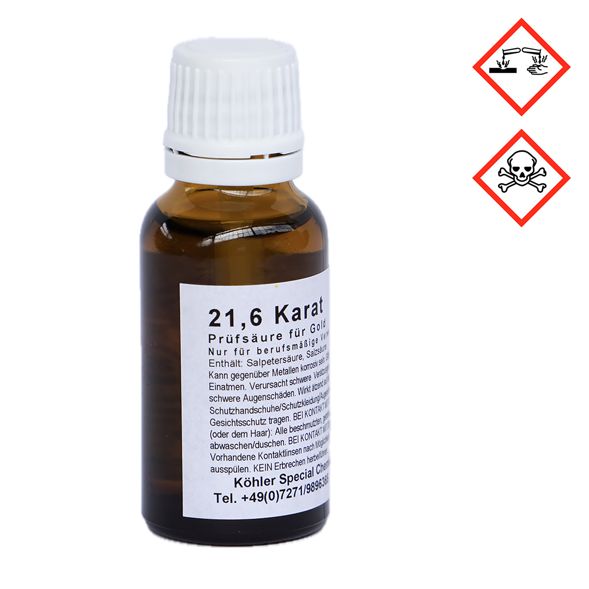 Probiersäure 21,6 kt Gold