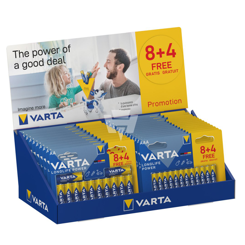 Varta Longlife Power 8+4 Thekendisplay