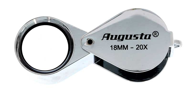 Taschenlupe chrom 20X