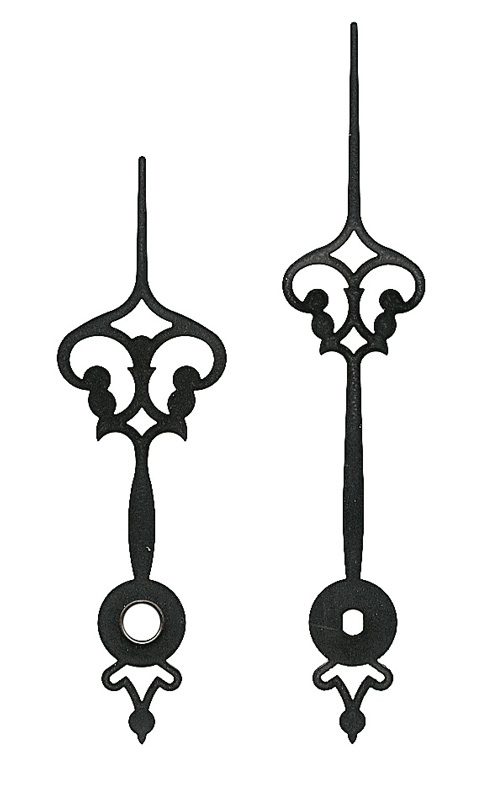 Großuhrzeiger schwarz 85/66 mm Großuhrzeiger schwarz 85/66 mm