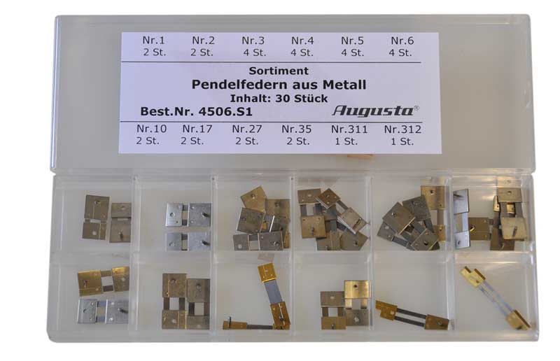 Sortiment Pendelfedern Metall