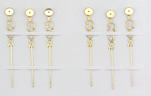 Taschenuhrzeiger Louis XVI gelb Taschenuhrzeiger Louis XVI gelb