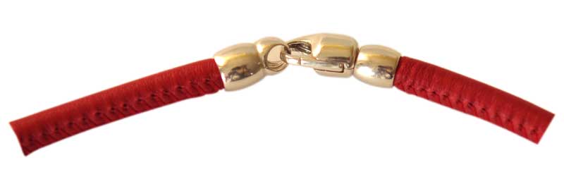 Karabiner mit Endkappen glatt 5 mm