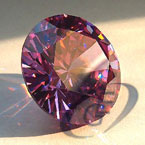 Schmucksteine Cubic Zirkonia lavender, rund