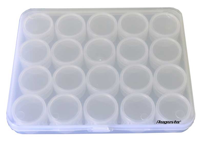 Aufbewahrungsbox mit 20 kleinen Dosen