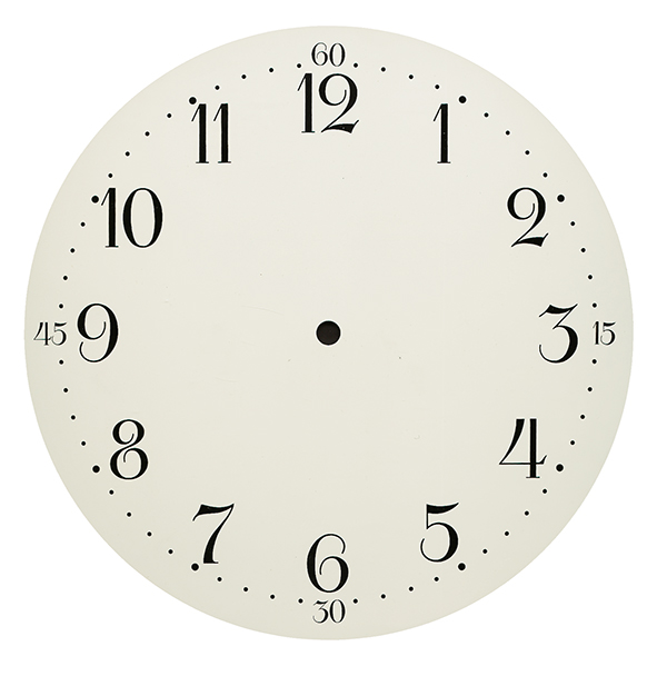 Zifferblatt arabisch elfenbeinfarben Ø 295 mm