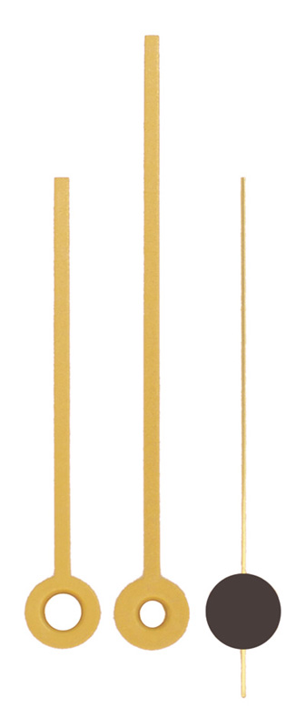 Großuhrzeiger gelb 80/60 mm